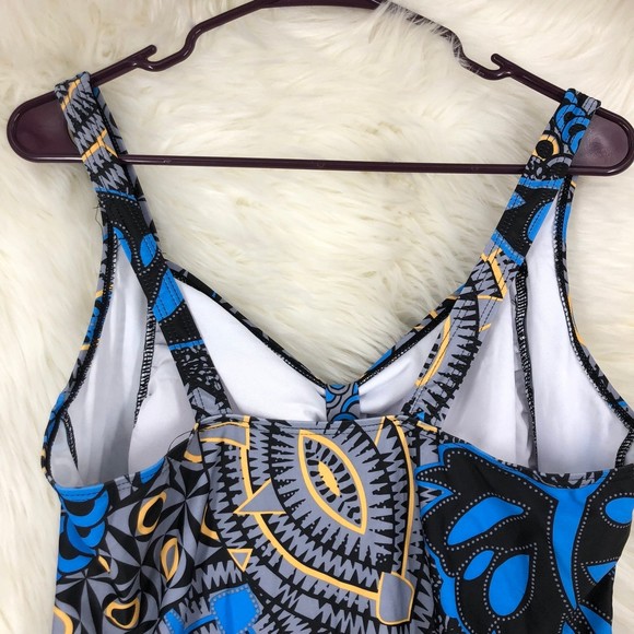 Ladies One Piece Swim Dress, All in One SZ XL, Great Maternity Swimsuit Boyshort - Picture 7 of 10